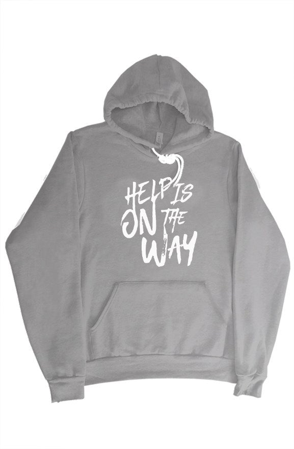 Help Is On The Way Pullover Hoodie - Storm Gray/WH