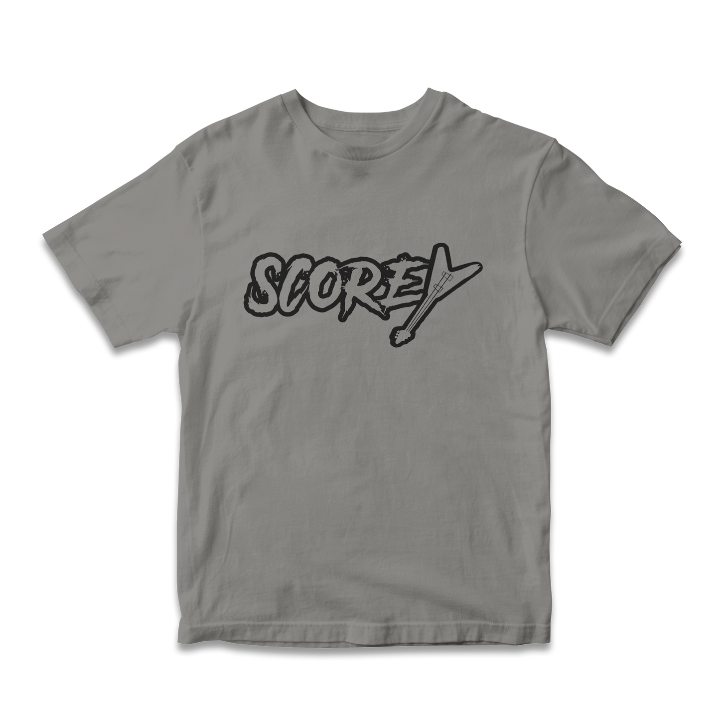 Scorey Logo Shirt White/Black Lettering