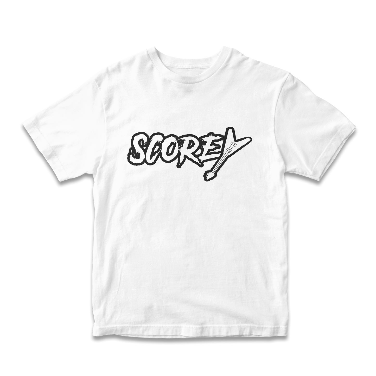 Scorey Logo Shirt White/Black Lettering
