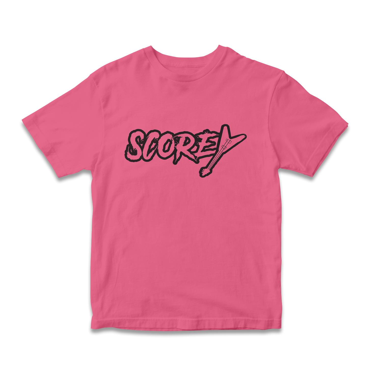 Scorey Logo Shirt White/Black Lettering
