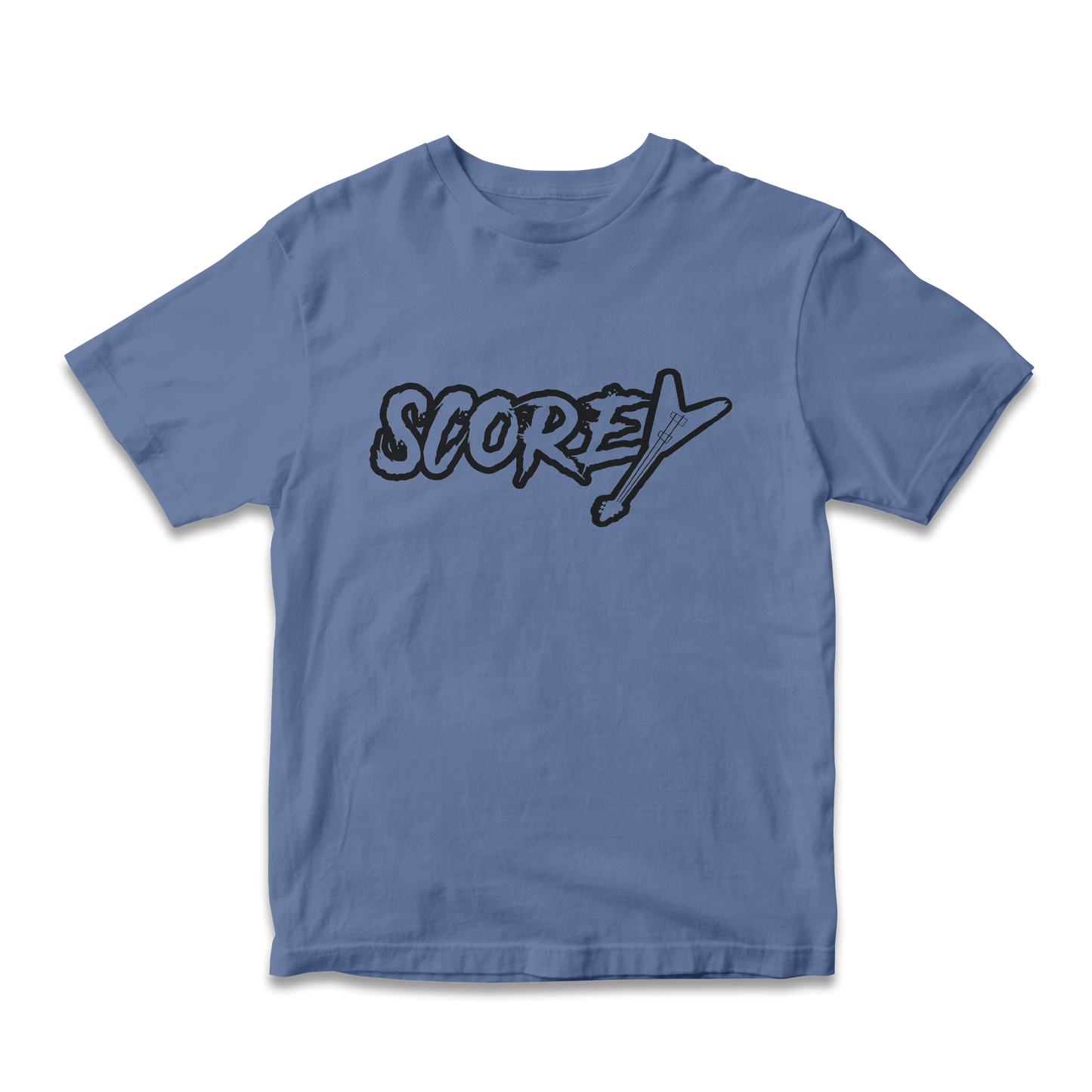 Scorey Logo Shirt White/Black Lettering
