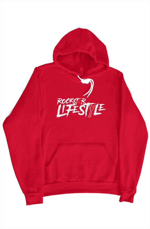 Red "Rockstar Lifestyle" Pullover Hoodie