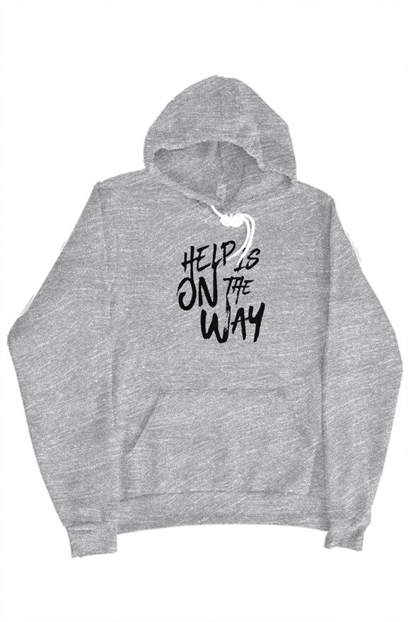 Help Is On The Way Pullover Hoodie - Heather Gray/