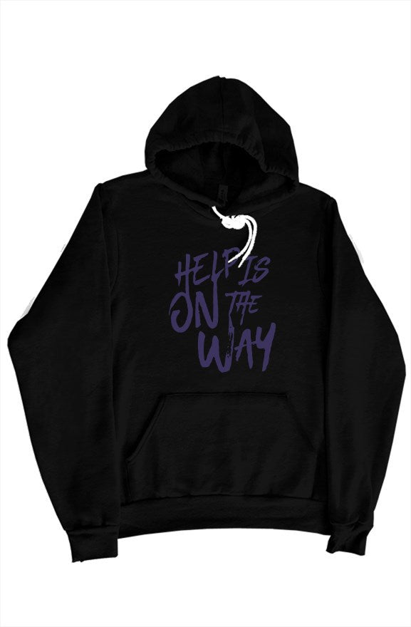 Help Is On The Way Pullover Hoodie - Black/PRP Let