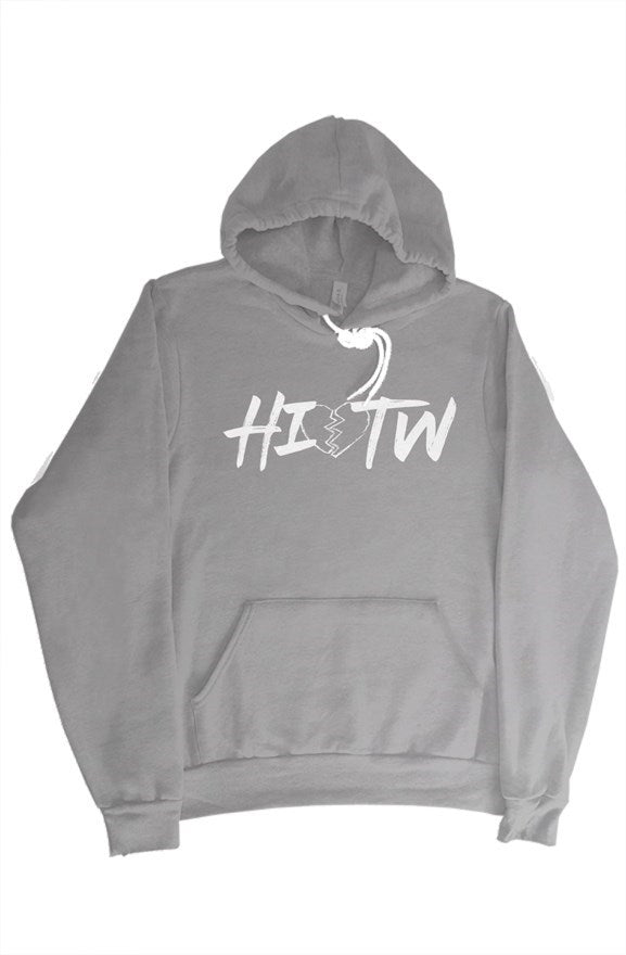 HIOTW Broken Heart Pullover Hoodie - Storm Gray/WH