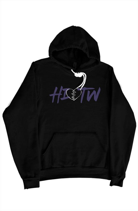 HIOTW Broken Heart Pullover Hoodie - Black/PRP Let