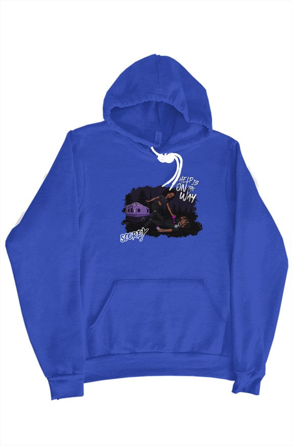 Help Is On The Way - Graphic Hoodie (True Royal)