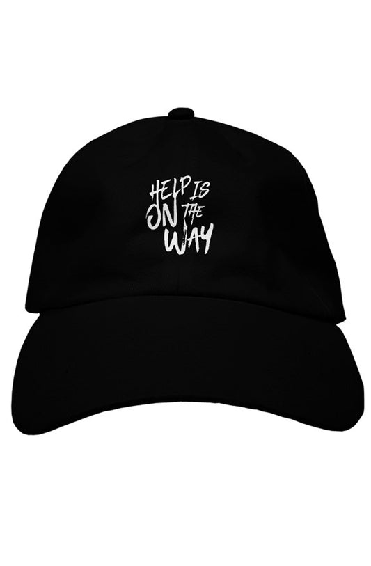 Help Is On The Way Dad Hat (White Lettering)