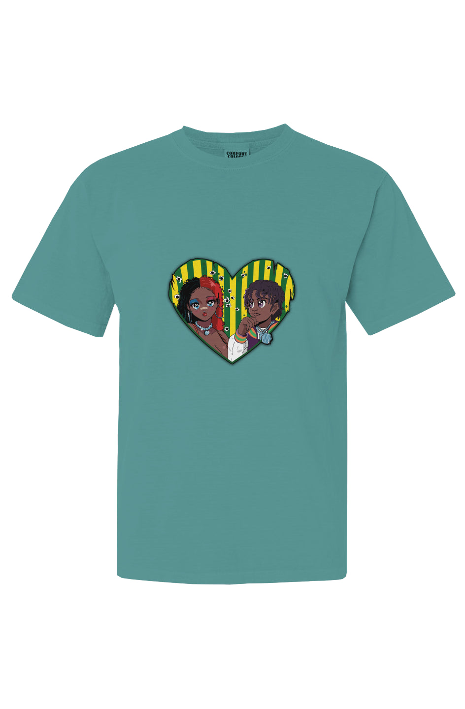 Wicked Romance Cover Art T-Shirt - Seafoam