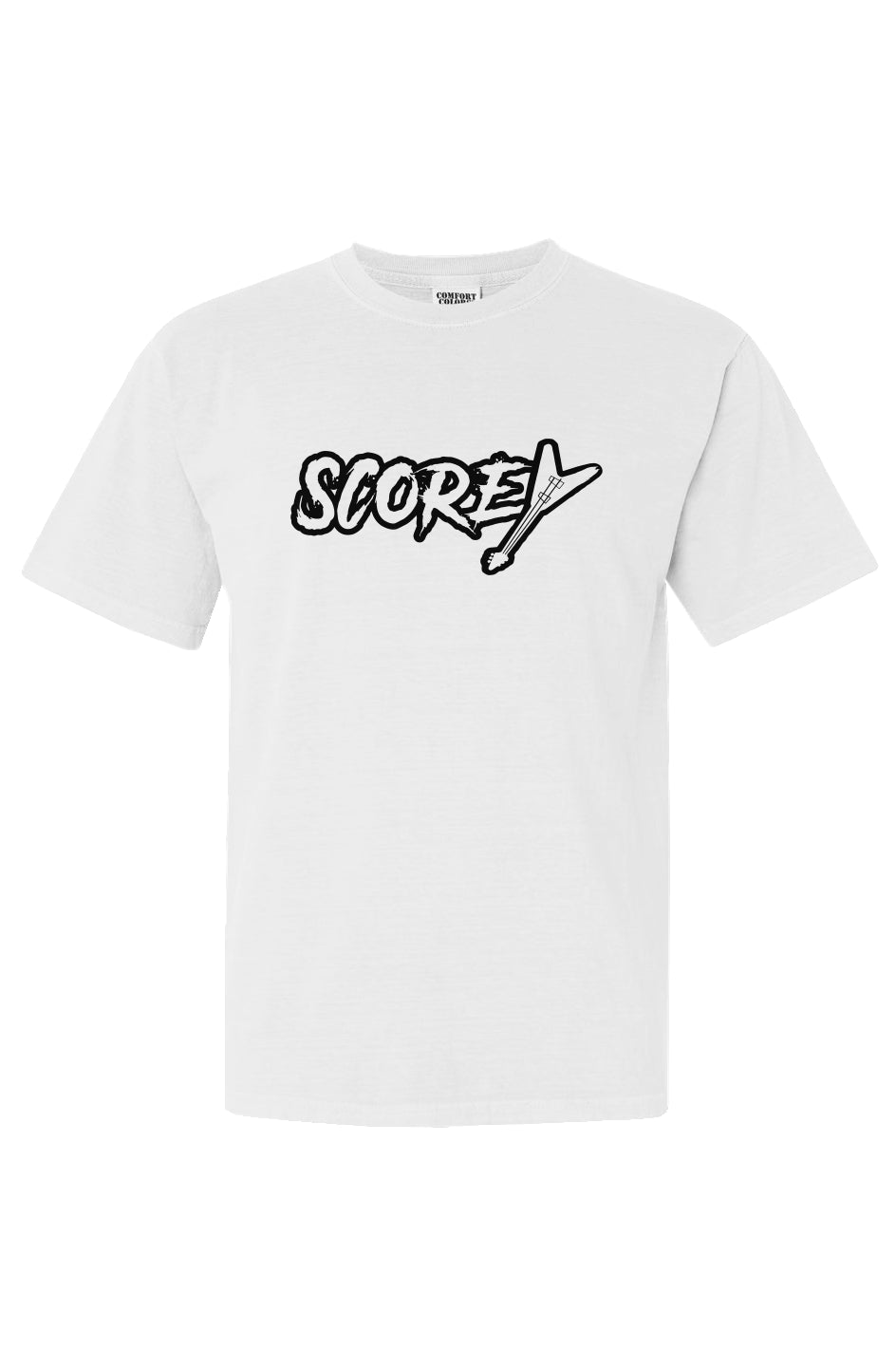 Scorey Logo Shirt White/Black Lettering