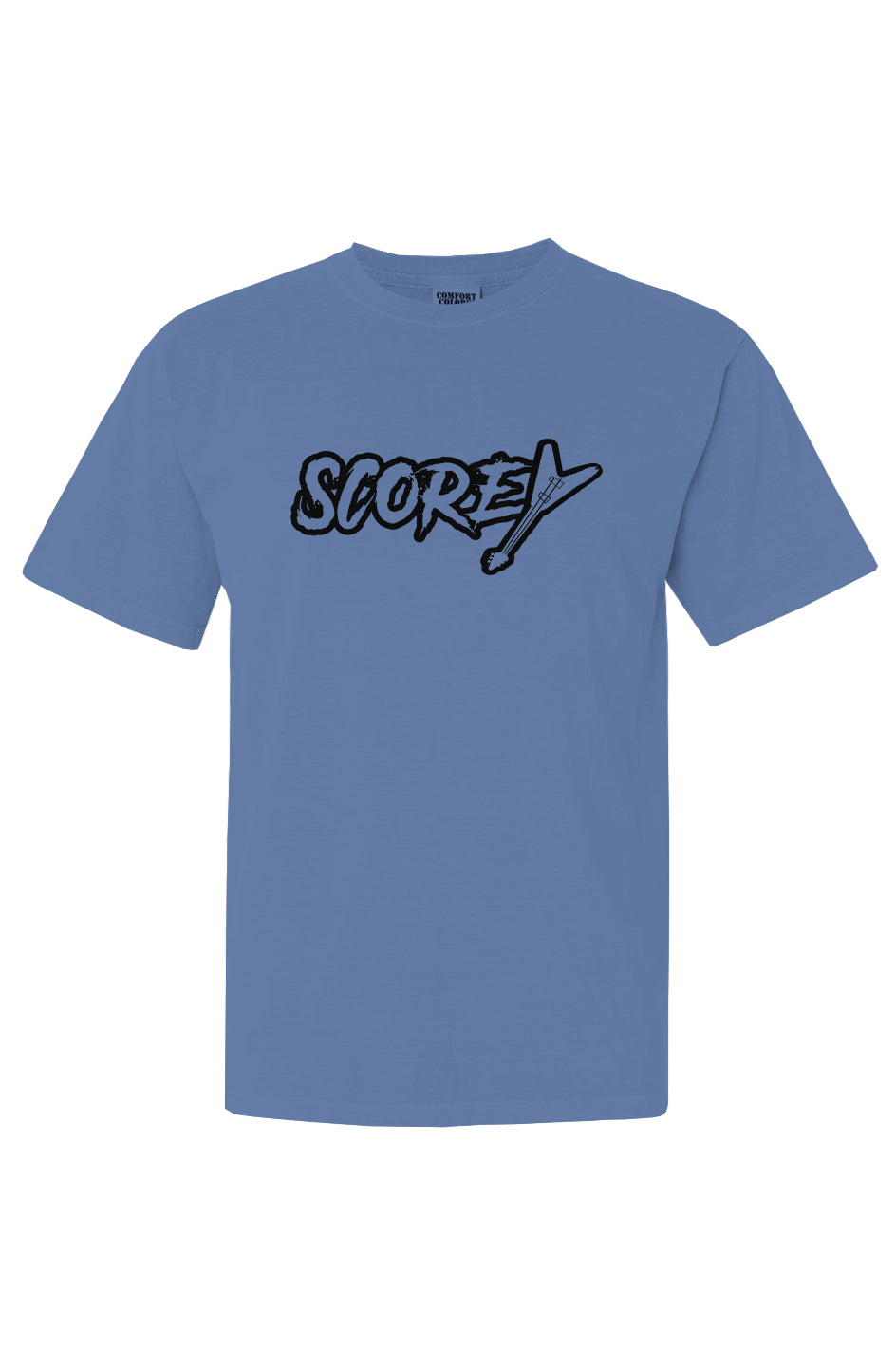 Scorey Logo Shirt Flo Blue/Black Lettering