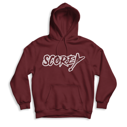 Scorey Logo Pullover Hoodie White Lettering