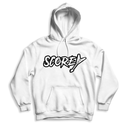 Scorey Logo Pullover Hoodie Black Lettering