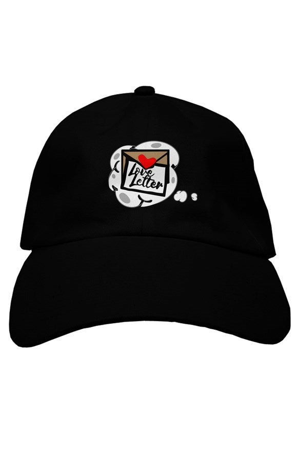 Black "Love Letter" Dad Hat